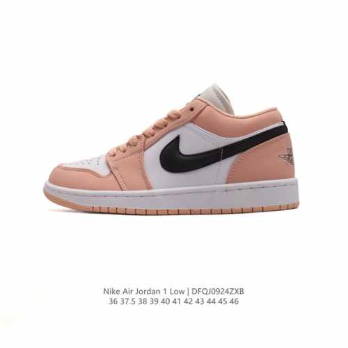 头层皮 耐克 乔丹air Jordan 1 Low Aj1 乔1 乔丹1代aj1 低帮复古文化休闲运动篮球鞋。从1985 年面世的元年款汲取设计灵感，采用简洁大