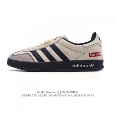 公司级 阿迪达斯 德训鞋 Adidas Originals Samba Og Shoes 经典运动鞋小白鞋 T头鞋 男女士板鞋 亮片 闪亮鞋面 彰显休闲摩登风情