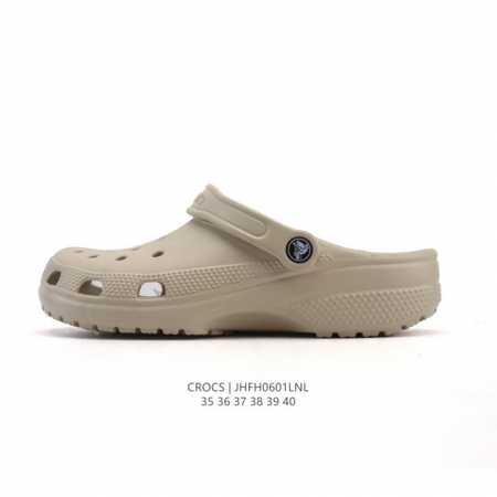 公司级 Crocs 沙滩洞洞鞋 女士休闲厚底增高凉拖鞋 卡骆驰明星同款 厚底增高沙滩鞋 选择尺码时 建议选大一码 脚感更舒适 家居休闲一式两用拖鞋 白敬亭同款， - 点击图像关闭