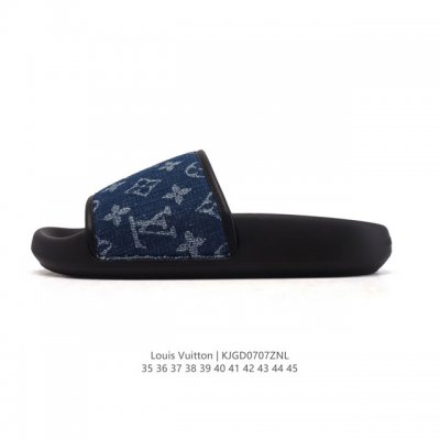 公司级 Louis Vuitton 路易威登 Pool Pillow 舒适休闲 时尚 沙滩鞋 休闲家居拖鞋 Louis Vuitton Pillow 轻便 静音
