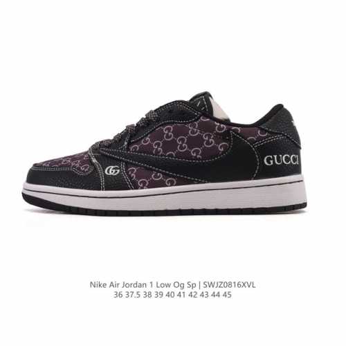 公司级 真标 耐克 Nike Air Jordan 1 Low Og Sp Military Blue Aj1乔1倒勾 2025年新款 蛇年新款 Gucci 联