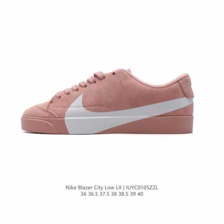 真标 带半码 Blazer City Low Lx 耐克2024新款大勾休闲鞋blazer开拓者低帮板鞋！1973年为了进军篮球鞋市场，Nike模仿和改良了co - 点击图像关闭