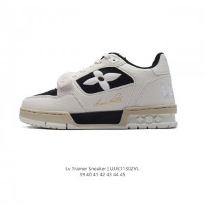 公司级 路易威登 Louis Vuitton Lv路易威登板鞋 时尚运动鞋 潮厚底增高鞋 。舒适防滑底和百搭性霸屏整个时尚娱乐圈，细节调整完美主义！采用柔软皮革