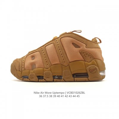 公司级 耐克 Nike Air More Uptempo '96 皮蓬全掌气垫男女子运动鞋厚底增高缓震慢跑鞋。续写 20 世纪 80 年代和 90 年代篮球运动