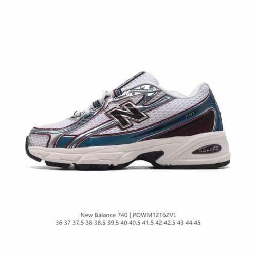 New Balance Mr740 Nb新百伦系列复古老爹风休闲运动慢跑鞋。采用轻质牛剖革拼接透气网眼衬垫织物鞋面材质 T-Beam大底提供足步弓支撑 保持步态
