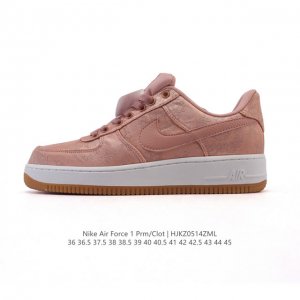 公司级 耐克 空军一号 Af1运动板鞋 可撕 陈冠希凝结集团Clot X 藤原浩闪电Fragment Design X Nike Air Force 1 Jt