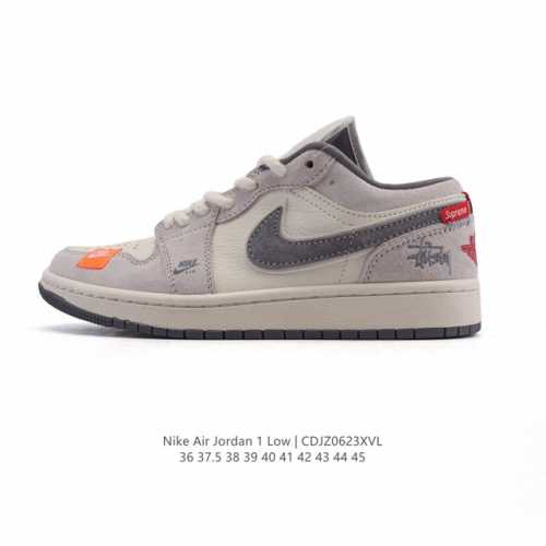 公司级 耐克 乔丹Air Jordan 1 Low Aj1 乔1 乔丹1代Aj1 低帮复古文化休闲运动篮球鞋。从1985 年面世的元年款汲取设计灵感，采用简洁大