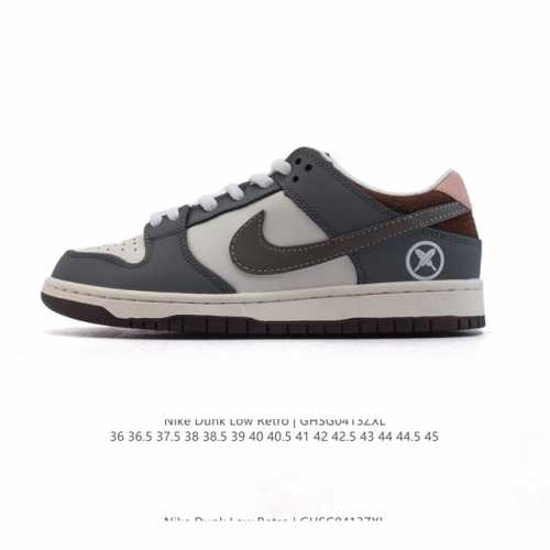真标 耐克Nike Dunk Low 板鞋 Sb系列经典百搭休闲运动板鞋。加厚鞋舌的填充，使舒适性大大提升，同时也更方便穿脱中底部分则加入了脚感柔软舒适Zoom