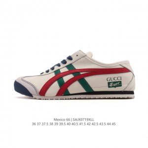 公司级 真标 Asics 亚瑟士 男女鞋 配足弓鞋垫 日产经典老牌-鬼塚虎 Onitsuka Tiger Mexico 66经典墨西哥系列复古经典百搭板鞋休闲运