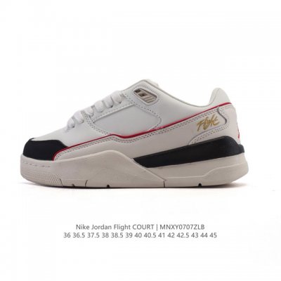 耐克 Nike 乔丹 Jordan Flight Court 时尚休闲 防滑耐磨 低帮运动鞋 复古篮球鞋 女款 Jordan 新鞋型 又来了！新配色曝光！滑板与