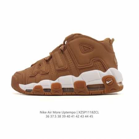 耐克 Nike Air More Uptempo '96 皮蓬全掌气垫男女子运动鞋厚底增高缓震慢跑鞋。续写 20 世纪 80 年代和 90 年代篮球运动飞速发展 - 点击图像关闭
