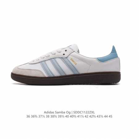 阿迪达斯 德训鞋 Adidas Originals Samba Og Shoes 经典运动鞋小白鞋 T头鞋 男女板鞋 彰显休闲摩登风情的时尚经典鞋。它诞生于50 - 点击图像关闭