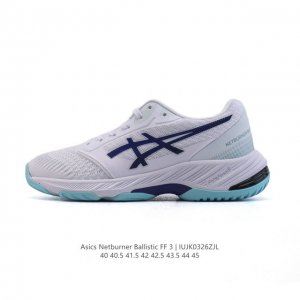 230 【新品公司级】亚瑟士 Asics Gel-Netburner Ballistic Ff 3 亚瑟士高端排球鞋 缓震稳定专业运动鞋 网面透气软弹缓震轻质跑