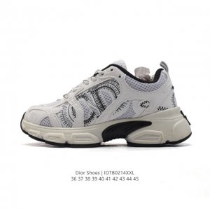 公司级 Dior 迪奥 高奢品牌 彰显高级气质 Dior 运动鞋低帮系列复古休闲鞋时尚慢跑鞋厚底老爹鞋圆头系带 运动跑鞋 生活休闲鞋 男女同款 时髦单品 时尚百