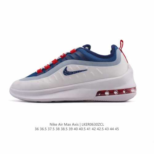 耐克 Nike Air Max Axis 男女子运动鞋气垫缓震轻便休闲运动跑步网面透气舒适日常慢跑鞋，时尚的无缝覆面和透气网眼布演绎时尚外观。流线型中底和独特后