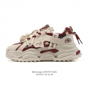 新品 潮奢 巴黎世家 Balenciaga 小红书爆款男鞋 解构绑带 双鞋带 厚底增高老爹鞋运动鞋，Balenciaga 最新爆款低帮系带休闲运动板鞋 专柜同步