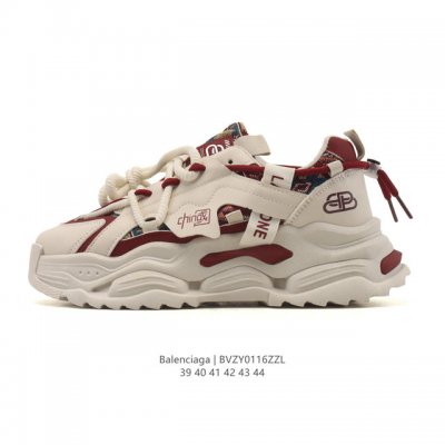 新品 潮奢 巴黎世家 Balenciaga 小红书爆款男鞋 解构绑带 双鞋带 厚底增高老爹鞋运动鞋，Balenciaga 最新爆款低帮系带休闲运动板鞋 专柜同步