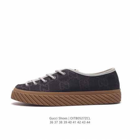 Gucci 古奇 小白鞋 古驰奢侈品男运动鞋休闲鞋子 Gucci Tennis 1977老花帆布鞋，经典耐穿复古感满满的gucci老花帆布鞋老花满印板鞋 红绿 - 点击图像关闭