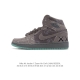 二层皮 耐克 Jordan 乔丹 1 Zoom Air Retro High 经典复古篮球鞋 AJ1 乔丹1代 乔1运动鞋 路易威登联名，优选RB+EVA组合鞋