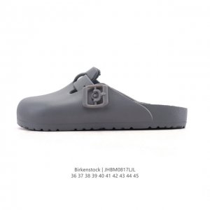 德国百年知名鞋履品牌 勃肯Birkenstock Boston Suede Shearling 波士顿系列休闲凉拖鞋 低帮复古软木底包头露跟休闲拖鞋#中底鞋床搭