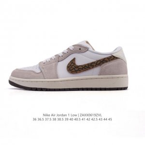 耐克 乔丹Air Jordan 1 Low Aj1 乔1 乔丹1代Aj1 低帮复古文化休闲运动篮球鞋。从1985 年面世的元年款汲取设计灵感，采用简洁大方的经典