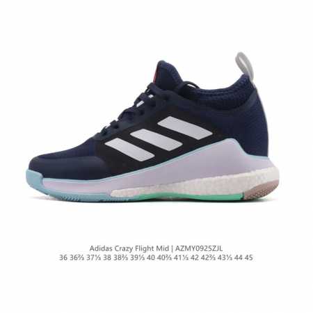 新品公司级 Adidas 阿迪达斯正品Crazyflight Mid 男女士高帮训练鞋 舒适 减震防滑耐磨 低帮 训练鞋 经典耐磨轻质防滑舒适运动鞋中国女排同款 - 点击图像关闭