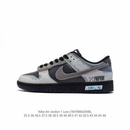 耐克 乔丹Air Jordan 1 Low AJ1 熊猫 乔1 乔丹1代aj1 低帮复古文化休闲运动篮球鞋。从1985 年面世的元年款汲取设计灵感，采用简洁大方 - 点击图像关闭