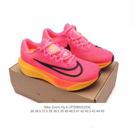 耐克 Nike Zoom Fly 5 运动鞋男女士公路跑鞋竞速跑步鞋厚底增高老爹鞋。采用耐用的设计，不仅可以部署在您最喜欢的比赛的起跑线上，还可以部署在征服后的 - 点击图像关闭