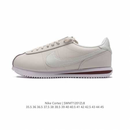 Nike Classic Cortez Nylon 耐克阿甘鞋男女子运动鞋。秉承元年款经典风格，糅合防水鞋面设计，令双足保持干爽舒适。防水锦纶鞋面强势抵御风雨侵 - 点击图像关闭