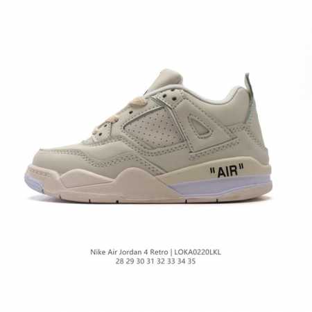 童鞋 耐克 Nike Air Jordan 4 Retro Og迈克尔 乔丹Aj4代乔4 中帮儿童复古休闲运动文化篮球鞋。秉承轻量化的速度型篮球鞋设计思想完成设 - 点击图像关闭
