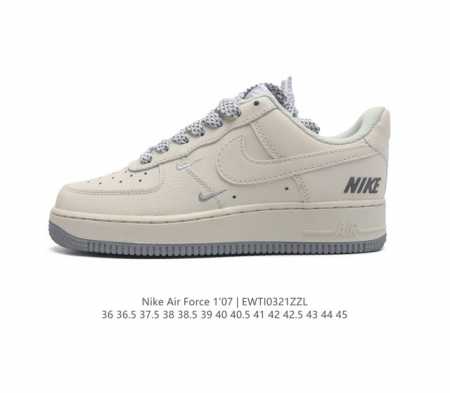 真二层皮 耐克 Nike Air Force 1 07 空军一号 Af 1 低帮 厚底增高百搭 休闲运动板鞋 柔软 弹性十足的缓震性能和出色的中底设计 横跨复古 - 点击图像关闭