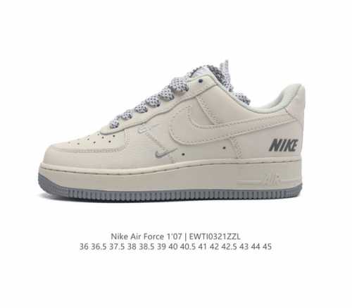 真二层皮 耐克 Nike Air Force 1 07 空军一号 Af 1 低帮 厚底增高百搭 休闲运动板鞋 柔软 弹性十足的缓震性能和出色的中底设计 横跨复古