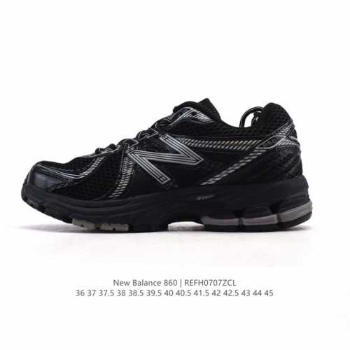 真标 Nb 新百伦 New Balance Ml860 V2 系列复古老爹风休闲运动慢跑。采用丝光猪巴皮革拼接透气网眼织物鞋面T-Beam大底提供足步弓支撑，保
