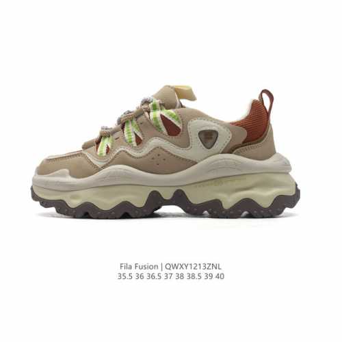 公司级 斐乐 女款老爹鞋 Fila Fusion 厚底增高百搭运动鞋 意大利百年经典运动品牌，网红单品 小红书推荐爆款 Fila斐乐新款小白鞋斐乐潮牌文化街头风