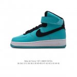 公司级 耐克 Nike Air Force 1 ‘07 HIGH 空军一号 AF1 高帮魔术贴百搭休闲厚底增高运动板鞋时尚男女鞋，柔软、弹性十足的缓震性能和出色