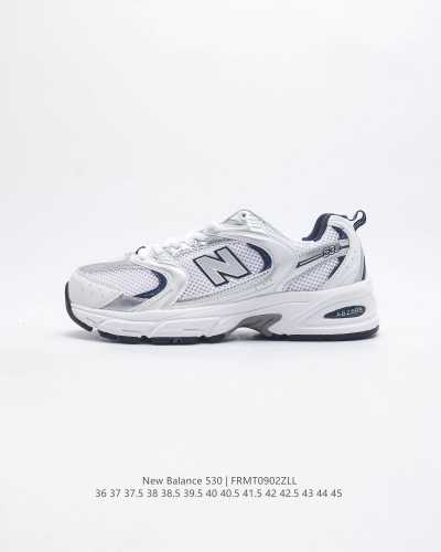 真标 新百伦 Nb530运动鞋 New Balance 530 复古跑鞋厚底增高老爹运动鞋 Nb530这鞋双确实是nb家经复典古款式之一 以全科新技诠释 成打功