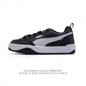 130 彪马(Puma)彪马跑步鞋 历久弥新的复古感，Puma Slipstream Laces 低帮耐磨新款 厚底增高皮面运动休闲板鞋。全新款 Slipstr
