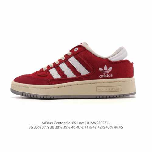 阿迪达斯 Ad Originals Centennial 85 Low 百搭单品运动板鞋，随着复古风格的流行 不少经典鞋款都以别致的配色和材质重新登场 Orig