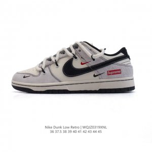 340 【公司级】耐克 Nike Dunk Low Retro 运动鞋复古板鞋 解构绑带 双鞋带。 作为 80 年代经典篮球鞋款，起初专为硬木球场打造，后来成为