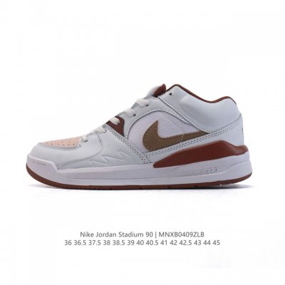 耐克 Nike Air Jordan Stadium Aj90 潮流运动板鞋 Aj90 充满了对Tinkerhathield 原创设计的致敬 包括中足网状面板、