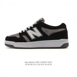新百伦 Newbalancenb480系列男女鞋2026年新款运动鞋小白鞋 透气耐磨休闲鞋滑板鞋低帮板鞋。480 的灵感来自原始的比赛日廓形，简单、干净和经典。