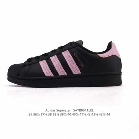 真标 阿迪达斯 Adidas Superstar 2025年新款鞋子 蛇年新款经典贝壳头系列 新款休闲板鞋潮流男女士运动鞋。鞋面柔软皮革拼接材质 标志性的贝壳鞋 - 点击图像关闭