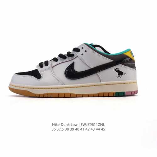 公司级 耐克 Nike Sb Dunk Low Pro 运动鞋复古板鞋 潮滑板鞋。采用柔软皮革鞋面，经久耐穿，塑就如元年款 Dunk 般的复古质感。鞋头透气孔，