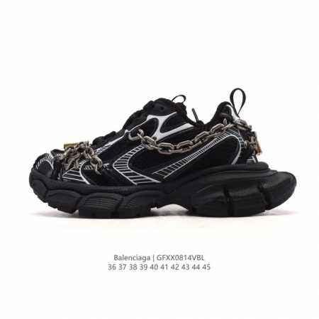 公司级 巴黎世家 Balenciaga 3Xl Sneakers 巴黎世家 十代网布系带低帮走秀复古老爹运动鞋 透气网纱 网面 材料和聚氨酯 磨损效果 鞋头边缘 - 点击图像关闭