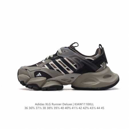 公司级 阿迪达斯adidas Xlg Runner Deluxe 跑步者豪华版系列低帮厚底增高老爹风复古缓震休闲运动慢跑鞋。男女鞋半码制#原楦原纸版开发版型#采 - 点击图像关闭