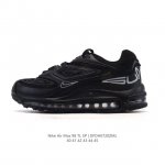 新品公司级 耐克 Nike X Supreme Air Max 98 Tl 运动鞋 低帮经典复古百搭休闲运动气垫慢跑鞋,黑色、圆头、正面系带、Logo印花鞋舌、