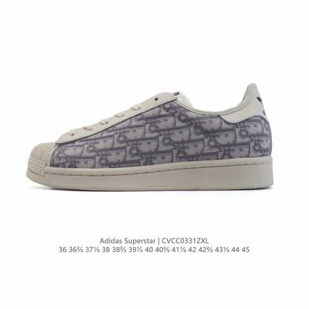 阿迪达斯 Adidas Superstar 三叶草2025年新款鞋子 蛇年新款经典贝壳头系列 新款休闲板鞋潮流男女士运动鞋 。鞋面柔软皮革材质 标志性的贝壳鞋头 - 点击图像关闭