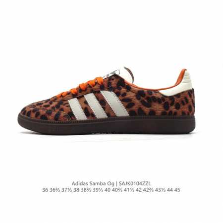 阿迪达斯 德训鞋 Adidas Originals Samba Og Shoes 经典运动鞋小白鞋 豹纹 T头鞋 男女板鞋 彰显休闲摩登风情的时尚经典鞋。它诞生 - 点击图像关闭