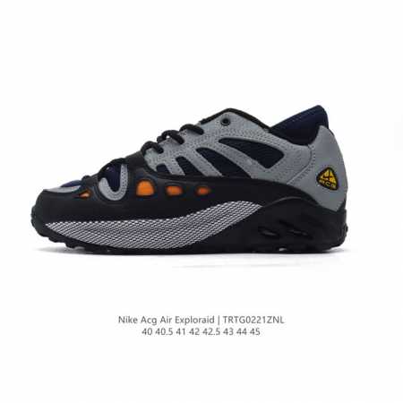 新品公司级 耐克Nike男子气垫跑步鞋 Nike Acg Air Exploraid Ash Green 系带 减震耐磨 低帮 户外功能鞋 男款 复古风格：Ac - 点击图像关闭