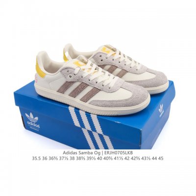 性价比版本 头层皮 阿迪达斯 德训鞋 Adidas Originals Samba Og Shoes 经典运动鞋小白鞋 T头鞋 男女士板鞋 彰显休闲摩登风情的时